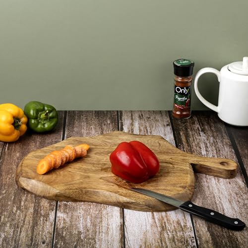 Tabla de cortar de madera con mango GoCraft 43x27 cm miniatura 2