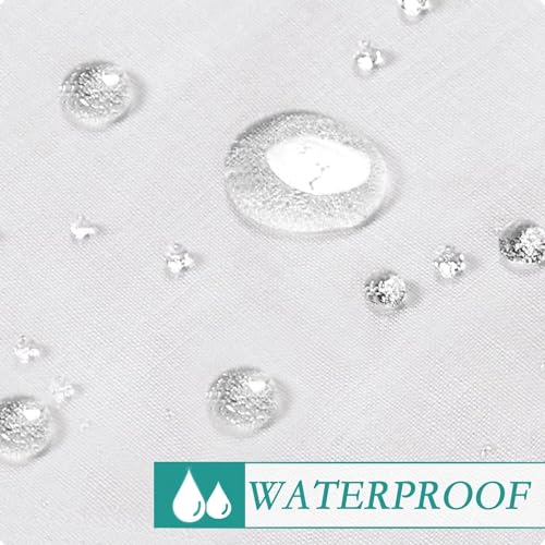 Gluhbirnen Outdoorvorhänge, Outdoor Vorhänge mit Ösen Wasserdicht, Balkon Vorhang, Transparente Vorhänge, Sonnenschutz Vorhang, Outdoor Gardinen, Vorhang Pavillon, Leinen, 132 * 213CM