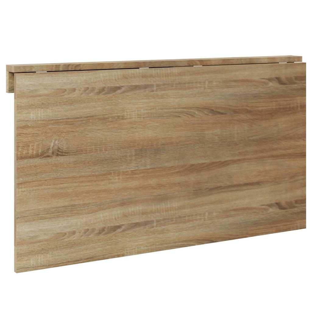 Table Murale Rabattable en chêne 100x60 cm, Pliable et escamotable, Meuble Compact pour Cuisine, Bureau, Balcon, terrasse, idéal pour et Usage intérieur extérieur