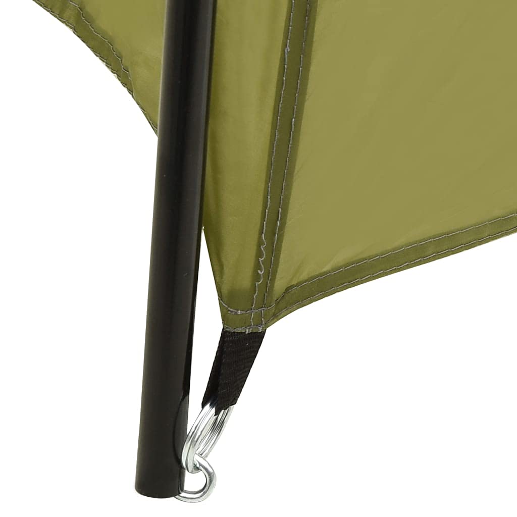Mangloder - Tenda da piscina in tessuto, 590 x 520 x 250 cm, verde, per piscine, idromassaggio, vasca idromassaggio, piscina fuori terra, resistente ai raggi UV, con pareti laterali in rete e telaio