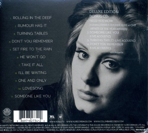 Adele 21 {Deluxe 2 CD} with 4 Bonus Live Tracks image 4