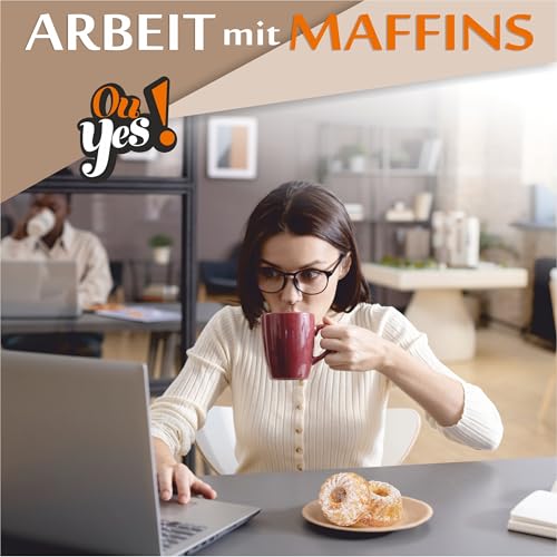 Ou Yes! 12 Stk. x 51 g – Mix Muffins 2 Sorten - Vanille und Kakao - Individuell verpackt - Packungen zum Direktverzehr - Nettogewicht 612 g – Bild 4