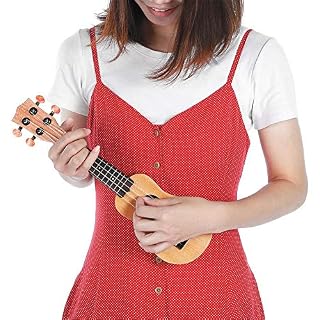 Alternative view of ODEROL LIANXIAO - Wood Ukulele, Pomme Rouge Portable de 17 Pouces Ukulélé, Mini-Poids Durable Guitare Ukulele avec Sac for Les Nouveaux débutants et Enfants