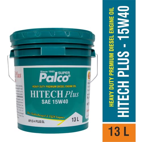 Image of PALCO Hitech Plus 15W40 Diesel Engine Oil 13 Litre for Heavy Duty Cars, Commercial Vehicles & Turbocharged Diesel Engines, EGR Compatible