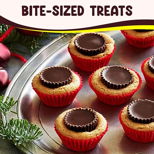 Reeces Zero Sugar Dark Miniatures Chocolate Peanut Butter Cups Candy 1 Pack (5.1oz Each), Smooth Peanut Butter, Rich Dark Chocolate Candy, Sugar Free Bite Sized Treats, Perfect for Halloween