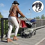 Kinderwagen Haken, LATTCURE Kinderwagen Klammern Haken Clips Stroller Hooks für Einkaufstasche Spielzeug Wickeltasche Winter Decke, Kinderwagen Zubehör (6 Stück)