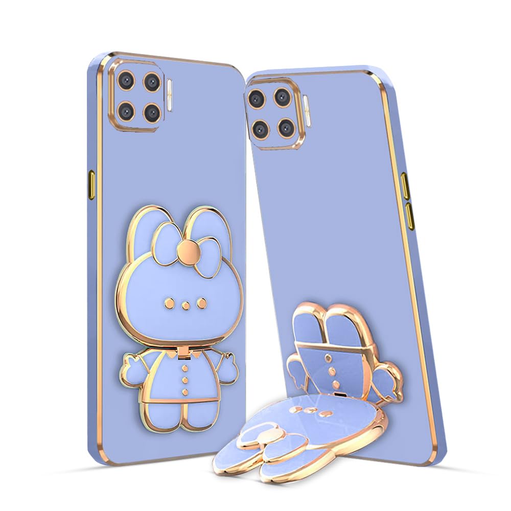 KARWAN Silicone ? 3D Cat Back Case And Cover With Stand Compatible For Oppo F17 Pro| Stand And Mirror | Camera Protection | Electroplated | Folding Stand - Blue (B0CCLD4FP2) Amazon Price History, Amazon Price Tracker