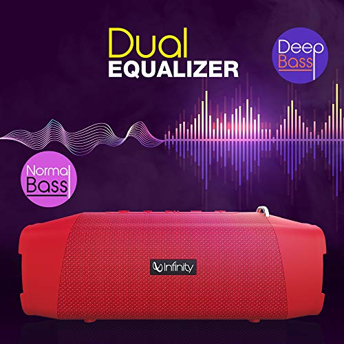 Image of Infinity by Harman Fuze 700 20 Watt Wireless Bluetooth Portable Speaker (Passion Red)