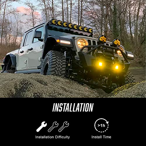 Luces LED marcadoras delanteras para Jeep Wrangler JL/Gladiator JT miniatura 5