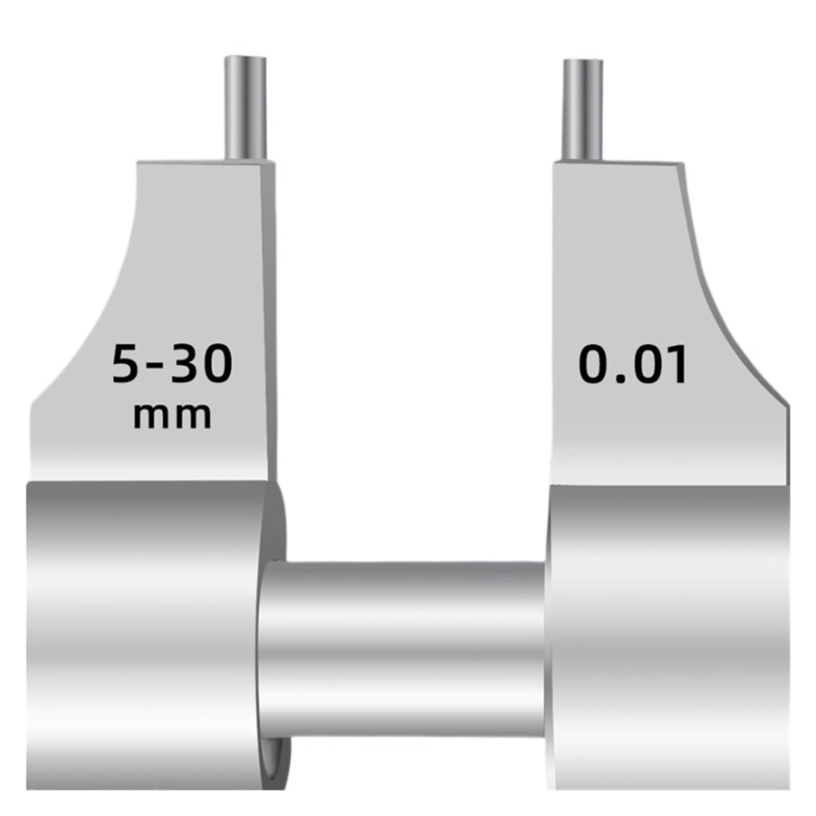 Micrómetro de tornillo de diámetro interior de 5-30 mm, instrumento de medición for medición de orificios internos. Mide cualquier cosa(5-30mm ring gauge)