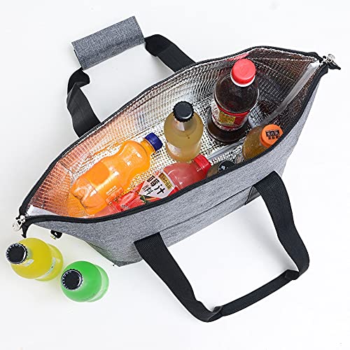 Bolsa térmica de Gran Capacidad, lonchera con Aislamiento térmico, para Picnic, barbacoas, Camping, Recipiente para Mantener la Comida Fresca, Bolso de Mano, Bolsa de pi