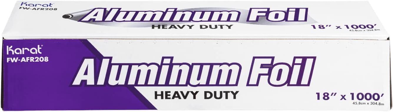 Karat FW-AFR206 18"x 500' Heavy Duty Aluminum Foil Roll - 1 Roll