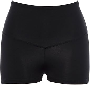 YOLIA Women Hot Skinny Shorts High Waisted Fitness Yoga Pants Casual Basic Bottoms Black