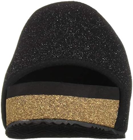 VOLATILE Women's Wedge Slip ON Sandal, Black, 9 | Image 1