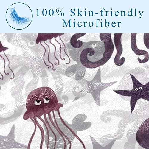Couverture imprimé méduse aux finitions haut de gamme et texture veloutée - 4