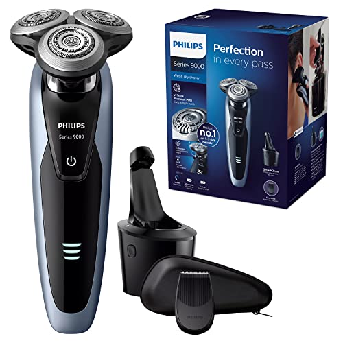 Philips Shaver series 9000 wet and dry electric shaver with SmartClean SystemPLUS and Aquatec Wet & Dry S9211/26