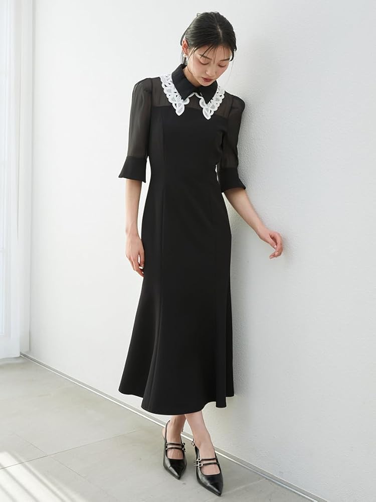 Amazon.co.jp: [スナイデル] ダブルカラーマーメイドドレス SWFO252090