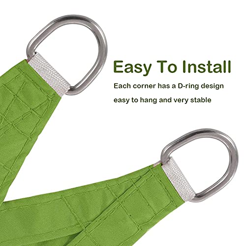 Voile d'ombrage rectangulaire imperméable pour bloquer les UV sur la terrasse