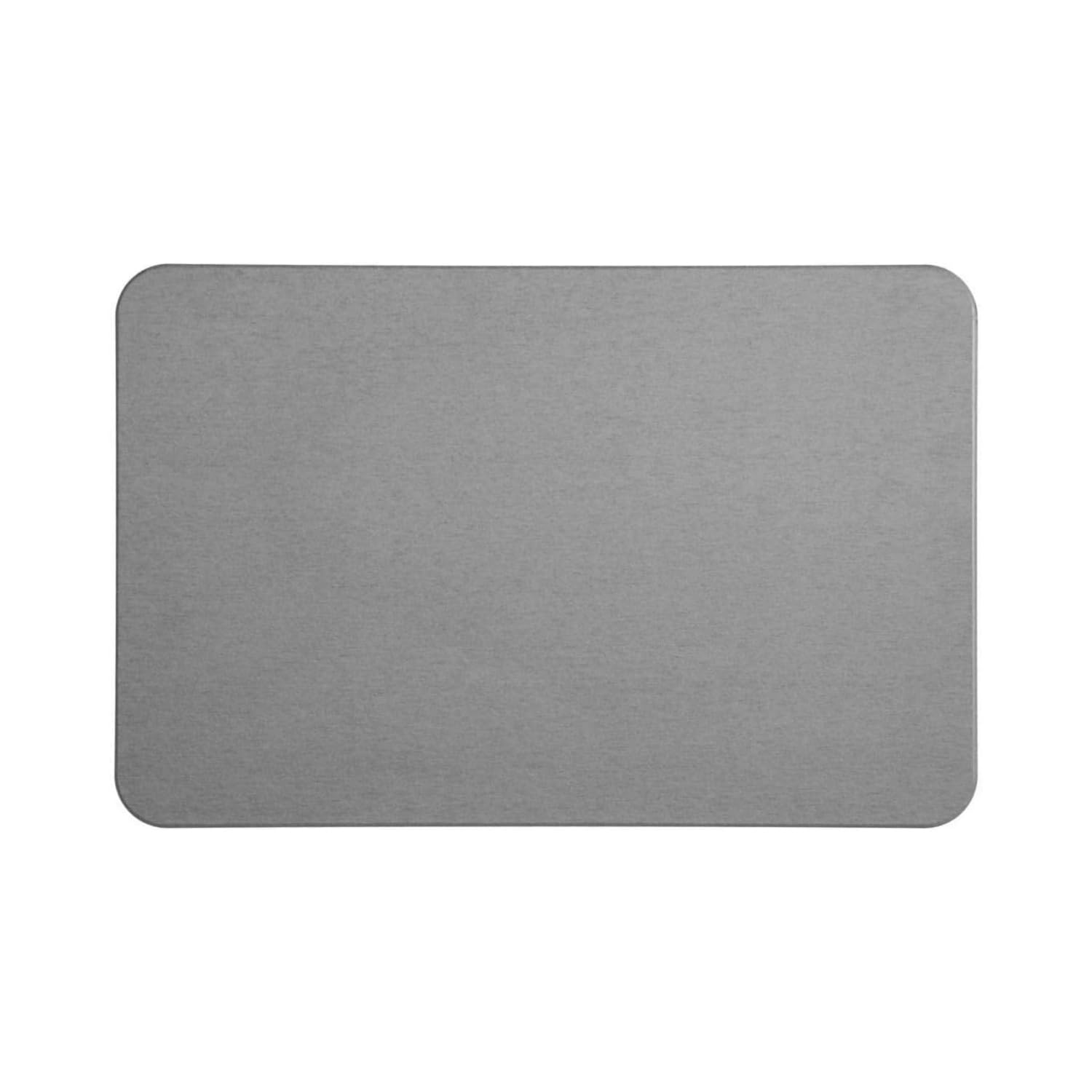 DAMDAM GO Alfombra de Diatomita 39x60cm Gris, Roca Natural Porosa, Ligera y Rígida, Ultra Absorbente, Antideslizante, Higiénica, Contemporánea y Fácil de Limpiar