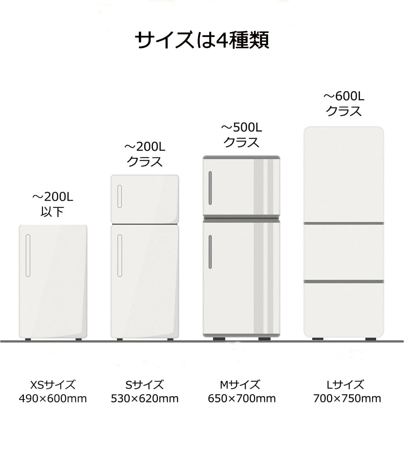 冷蔵庫マット 無色 透明 65×70cm 厚さ2mm PVC キズ防止 凹み防止