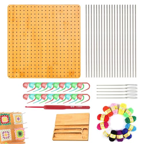 Planche de blocage de tricot fait main à grille précise pour aplatir le crochet