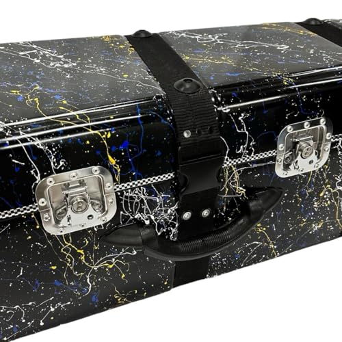 Image of MIRAJ Musical Tabla Fiberglass Case 3 Set (Black Splash)