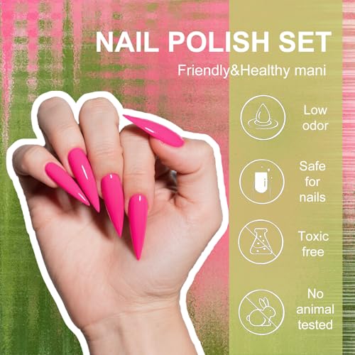 Set de Esmaltes de Gel Neon TPO Free 6 Colores 15ML miniatura 4
