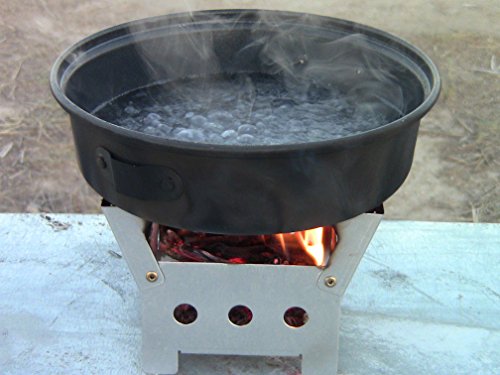 Portable Compact Backpack Camp Stove - Ideal for camping hiking backpacking and emergency - Small burner stove top folding design