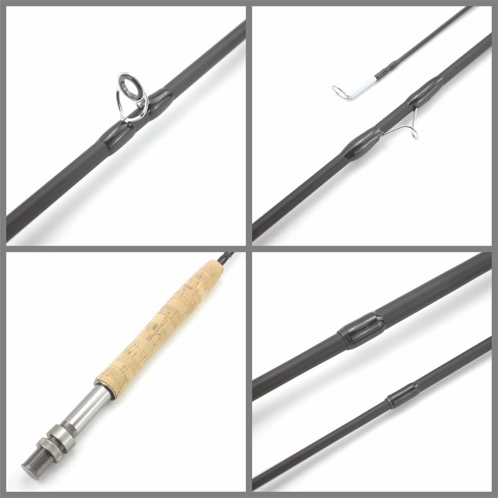 Wędka, Ultra-Light 4-Section Flying Fishing Rod with Carbon Core, Portable Sprzęt wędkarski