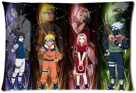Naruto Custom Rectangle Standard Pillow Cases 20x30 (one side) Japanese Cartoon Anime Naruto Pillowcase