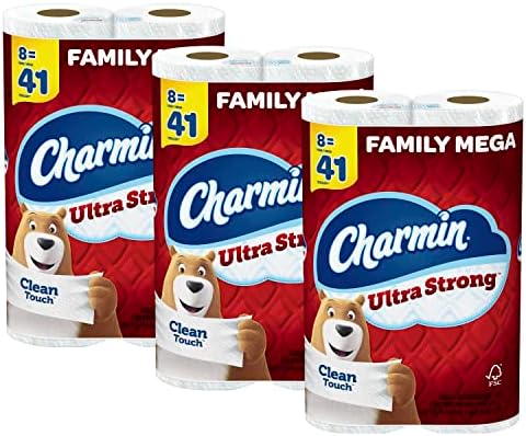 Amazon.com: Charmin Ultra Strong Mega Roll Toilet Paper, 24 ...