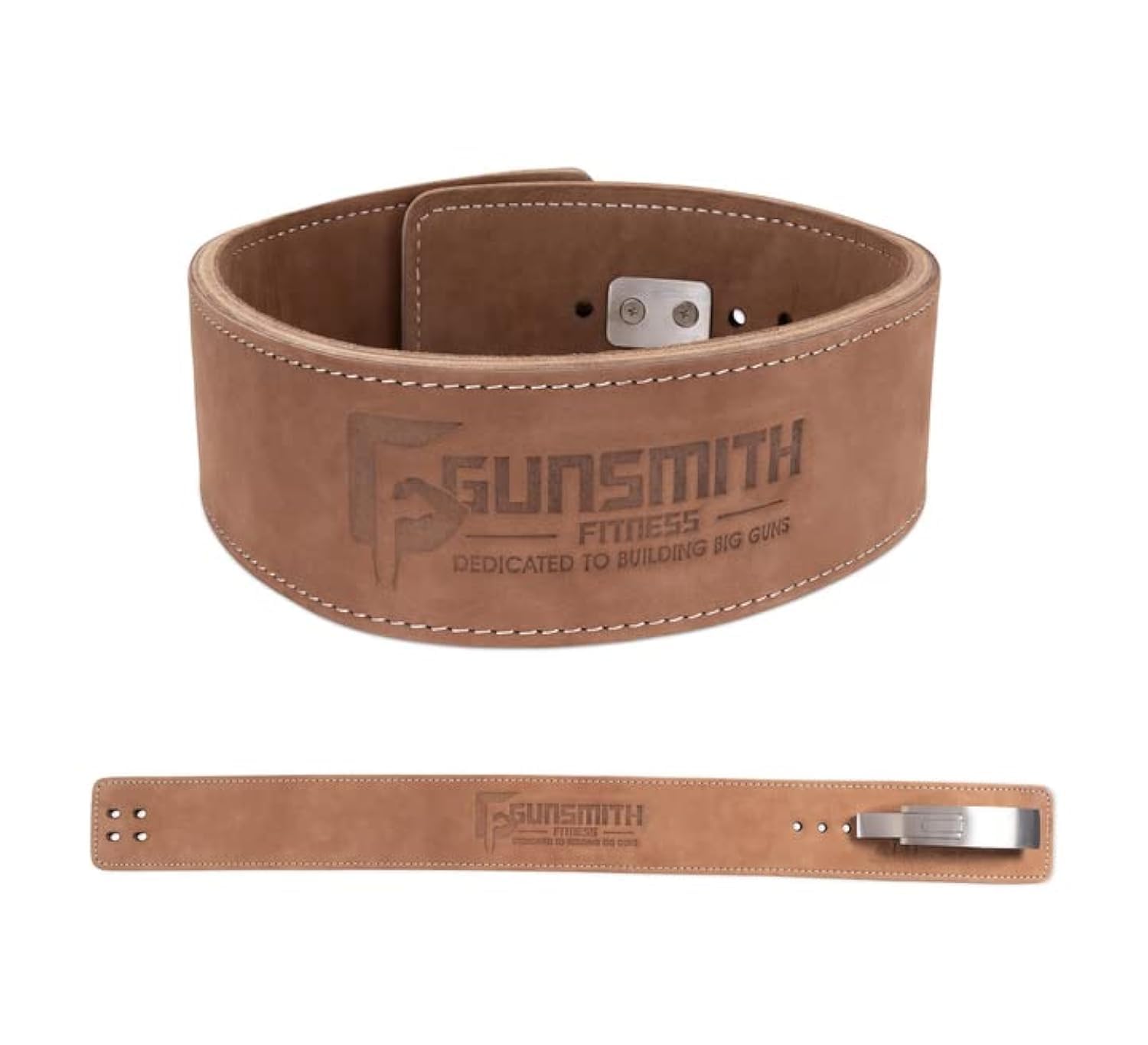 Gunsmith Fitness Weight Lifting Belt – Shibusa Genuine Leather Handmade Back Support Lifting Belts for Men & Women – Bodybuilding, Squats & Powerlifting Belt (Extra Large, Powerlifting)