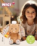 NICI Kuscheltier Hase Hellbraun 20cm - Stofftier aus weichem Plüsch, niedliches Plüschtier zum Kuscheln und Spielen, für Kinder & Erwachsene, tolle Geschenkidee - 61459