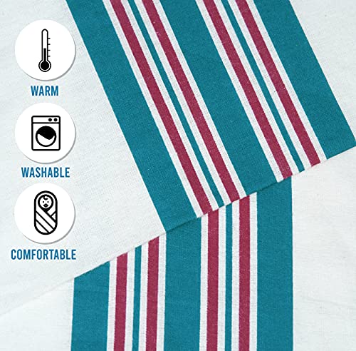 Image of Baby Receiving Blankets, 100% Cotton Flannel Receiving Blanket, Perfect for swaddling & Wrapping, Ultra-Soft Hospital Blankets, Size 30 x 40 inch (6)