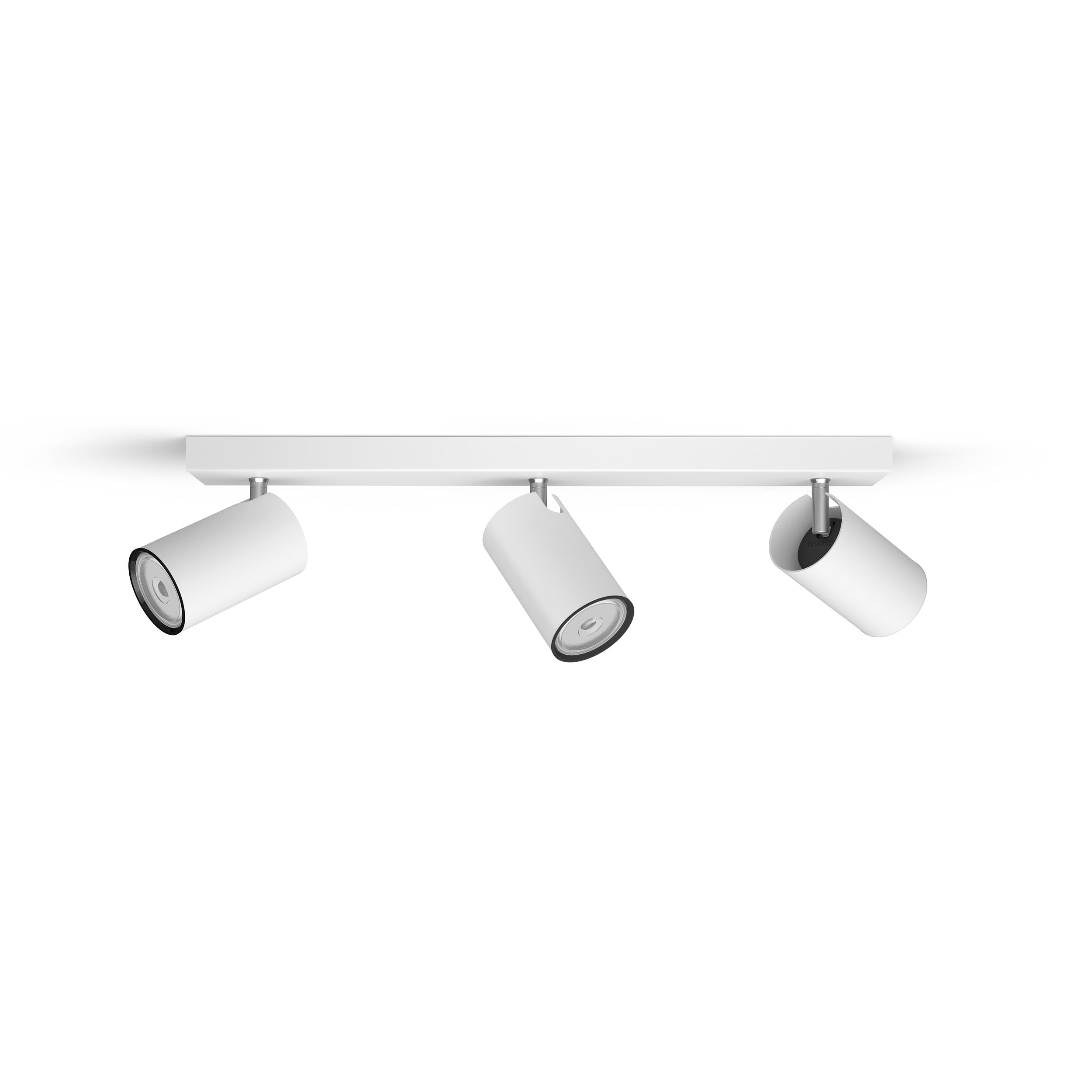 Philips Kosipo Aufbaustrahler (Weiß) - Warmweißes Licht - Deckenstrahler 3 Flammig - GU10 - Nicht dimmbar