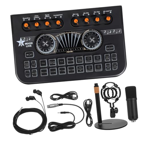 VANZACK Mini Mixer Audio Stereo Mixer Audio Stereo Console Multicanale Professionale Attrezzatura Per Studio Musicale Per Chitarra Kit Dj