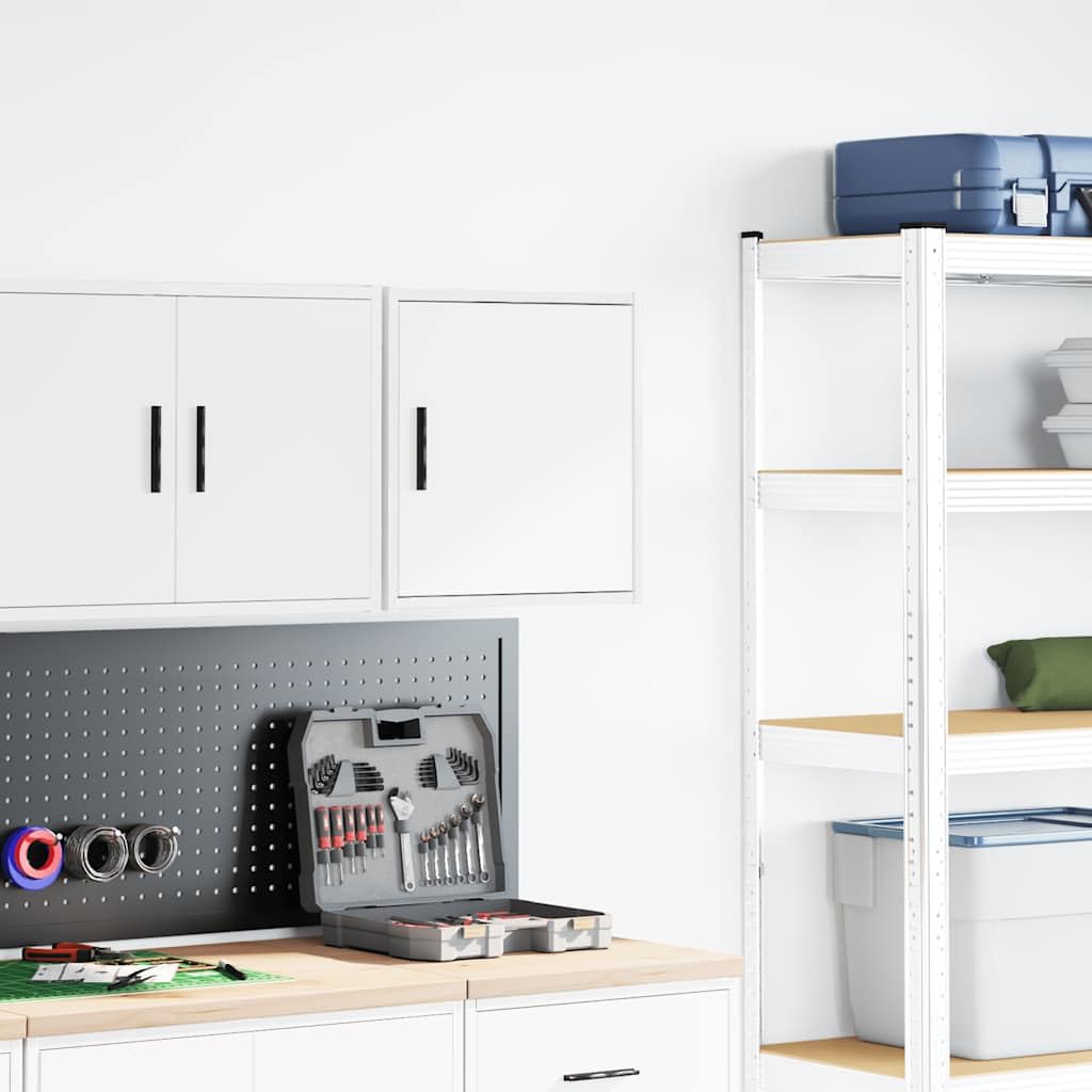 Générique Armoire Murale de Garage Blanc Bois d'ingénierie,Entreprise & Industrie,Stockage Industriel,Armoires industrielles,Blanc,7.5 KG,860625