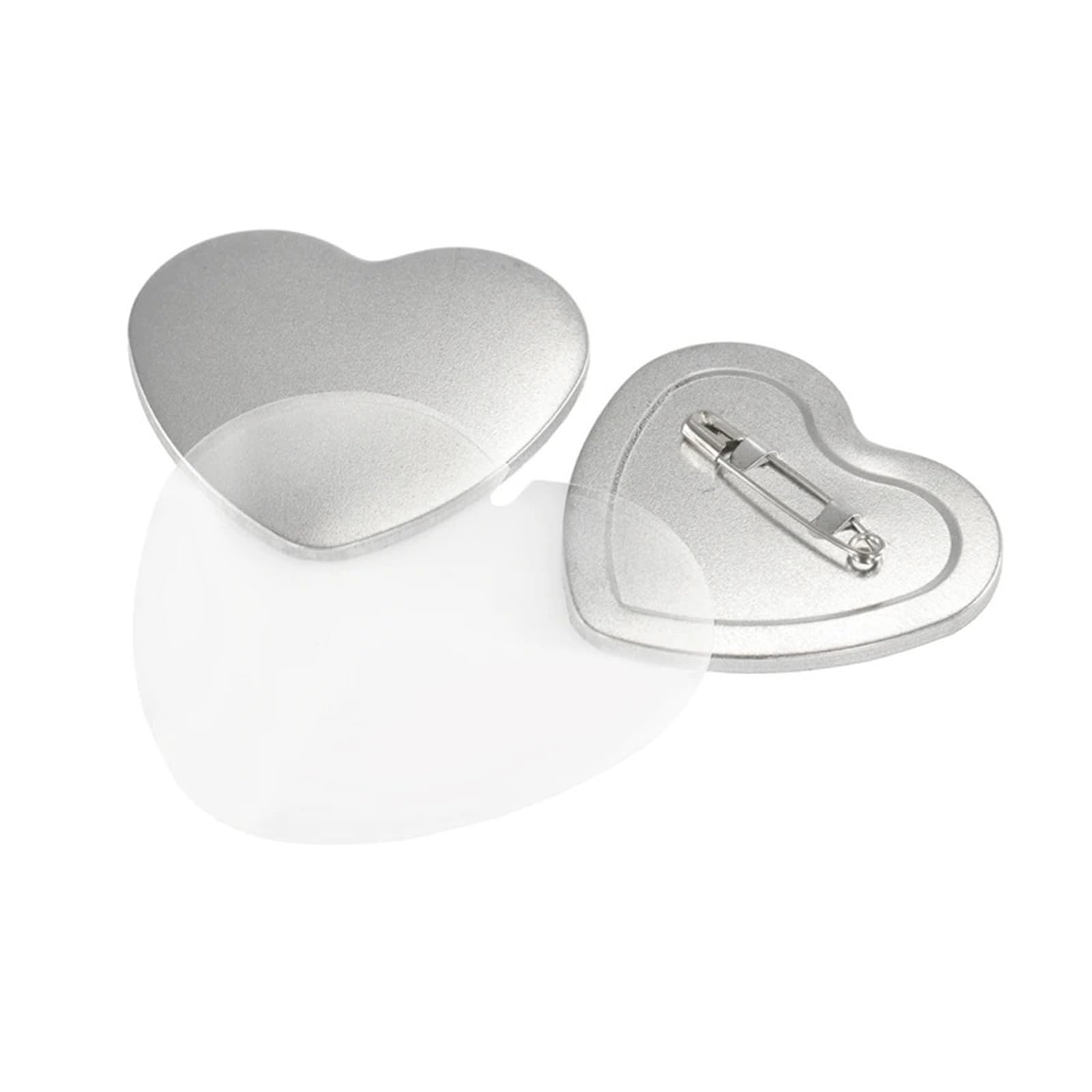 Machine à fabriquer des badges en forme de cœur, 100 pièces, accessoires for fabriquer des badges vierges en métal Compatible(100PCS Magnet Heart)