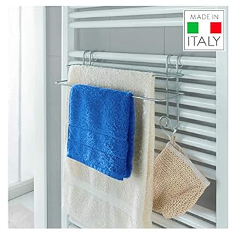 Foto di Metaltex serie Radius - Doppia barra con 2 ganci - (403802)