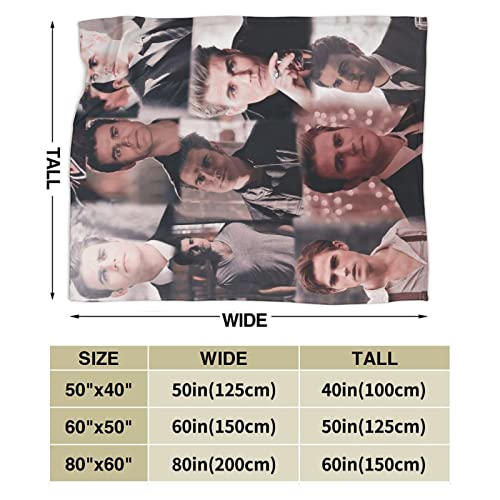 Stefan Salvatore Throw Blanket Super Soft Fleece Blanket For Couch Bed Sofa Car，Lightweight Plush Blankets For Women Men Kid Bedroom Living Rooms Office All Season 50"X40" #TOP2