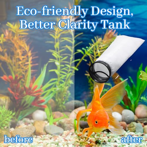 Image of 2 Pcs 2.75 Inch 225 Micron Filter Sock - Fits Waterbox, Eshopps, Fiji Cube Aquariums, and All 2.75 inch Filter Sock Holders, Compatible with Biorb Filter Replacement