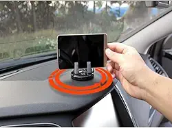 Suporte para celular com bastão purificador de ar – suporte ajustável em 360° compatível com smartphones com menos de 6 polegadas, permitindo a operação com uma só mão.
