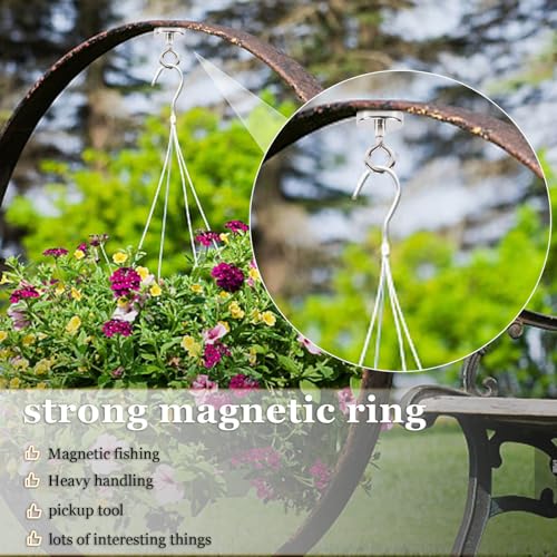 Min Ci FISHING MAGNETS Y48 Magnets, 1.89 Inch (48Mm) Super Strong Neodymium Fishing Magnets Lifting Eye-Bolt thumb #4