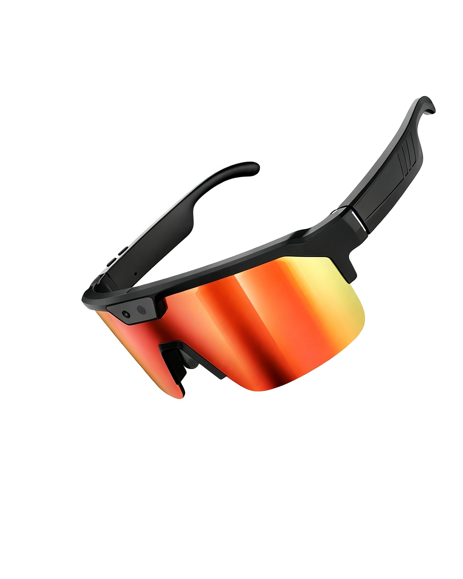 Coucur AI Smart Glasses with Camera, Sports Bluetooth Glasses for Men Women