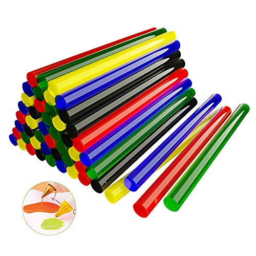 E·Durable Pegamento Termofusible 50pcs 5 colors 19cm Longitud para Pistolas de Encolar Caliente