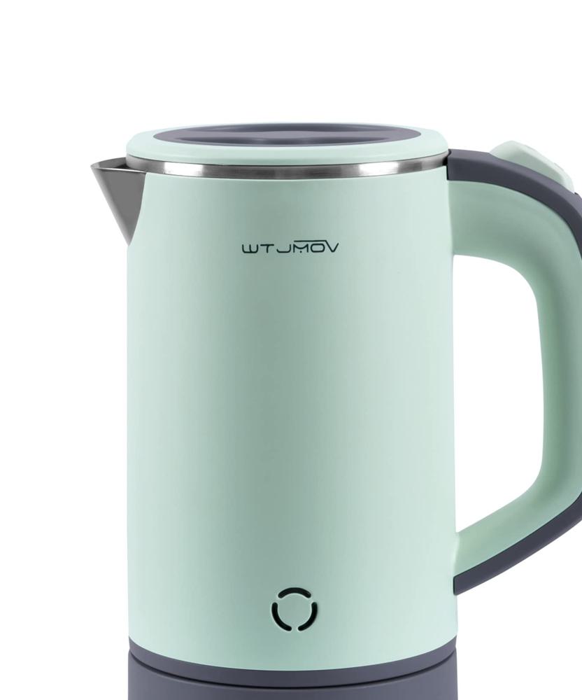 WTJMOV Small Electric Kettle Stainless Steel, 0.8L Portable Tea Kettle Auto Shut-off, Low Power Hot Water Kettle for Camping, Travel, Office and More: Home & Kitchen