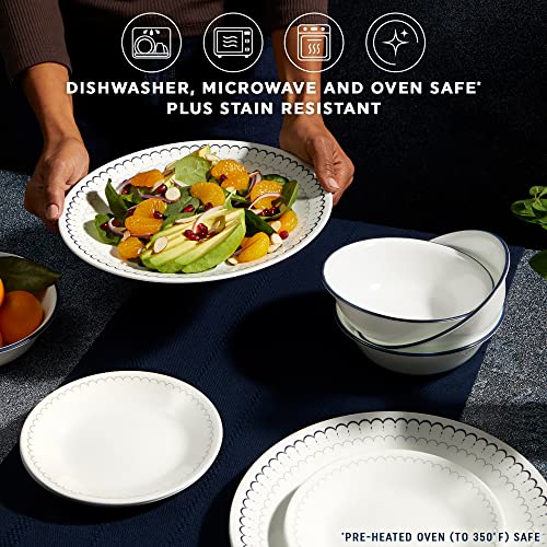 image for Corelle 18-Piece Dinnerware Set Service for 6, Lightweight Round Plate