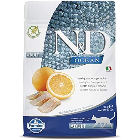 N&D Ocean CAT Herring and ORANGE Adult 300G Cover