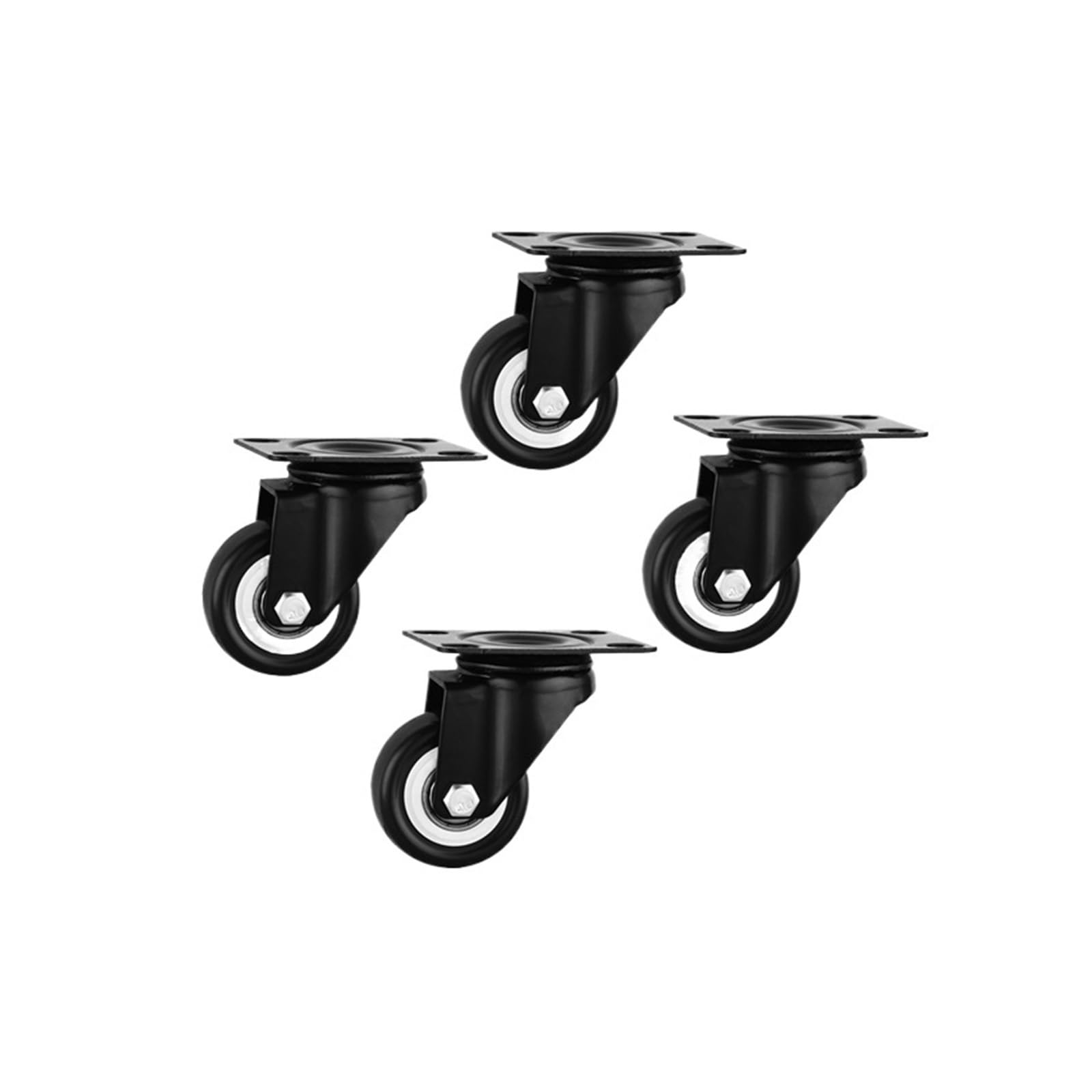 Mxxdmopd 2.5 4 Pieces/Lot 1.5 Inch Swivel Wheel Diameter 40Mm Caster With Bearing Silent Wear-Resistant Furniture