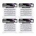 Ardell False Eyelashes Mega Individuals Knot-Free Medium Black 4 Pack
